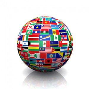 flag globe